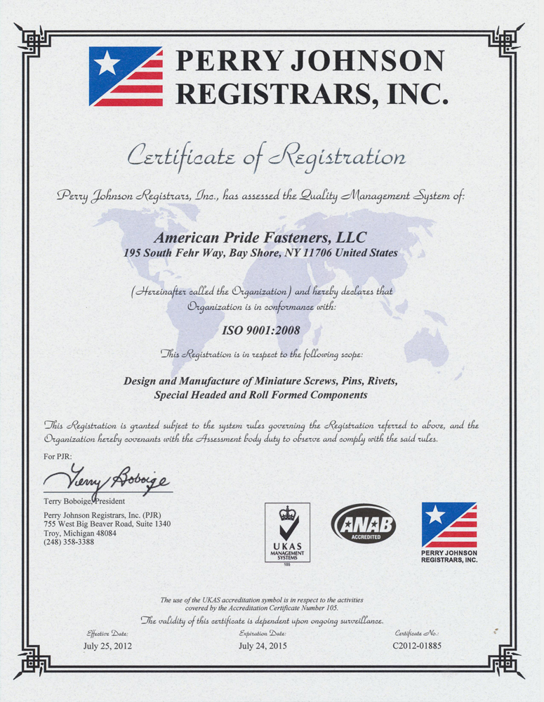Certified Fastener Supplier Certified Fastener Manufacturer Fasteners